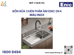 Bồn rửa chén phím âm Enic DK4 - Màu inox - Màn hình led hiển thị nhiệt độ